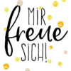 Klappkarte Mir freue sich