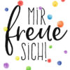 Postkarte Mir freue sich